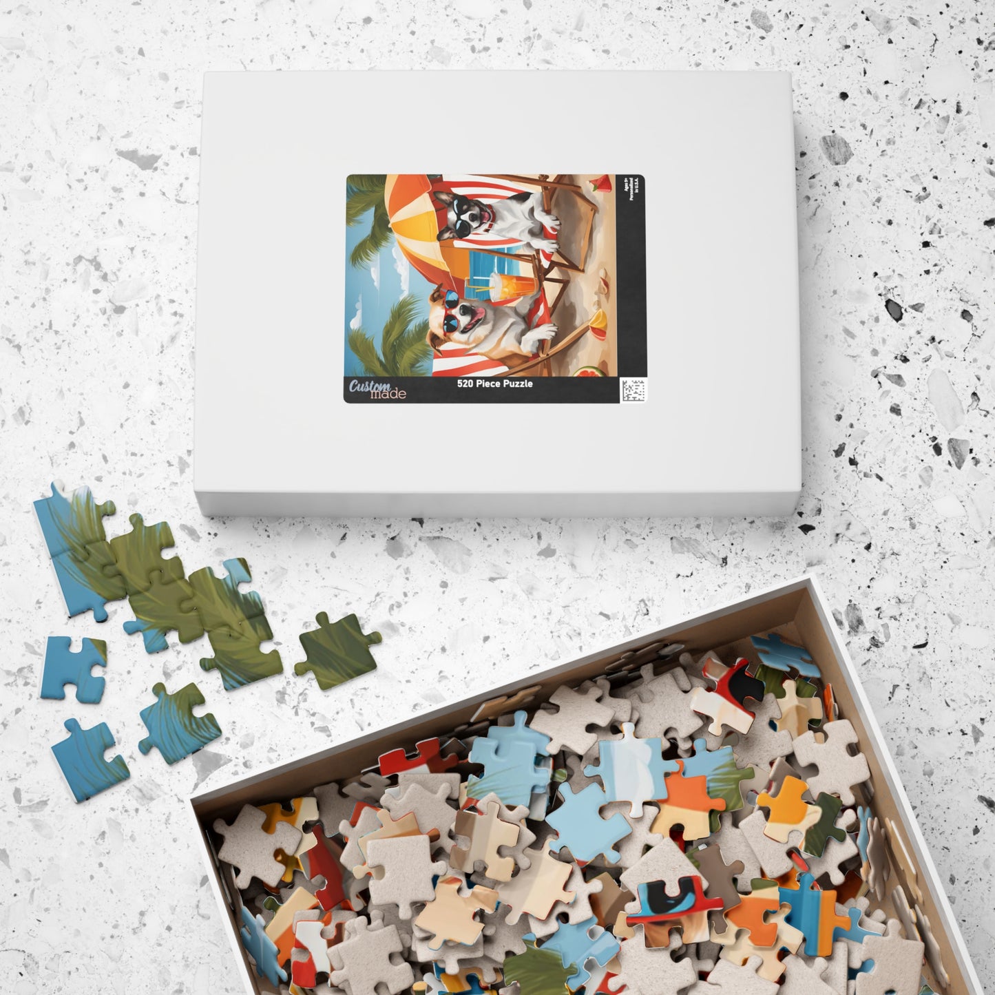 Pawsitive Beach Vibes Jigsaw Puzzle - Dudley’s Doggie Den