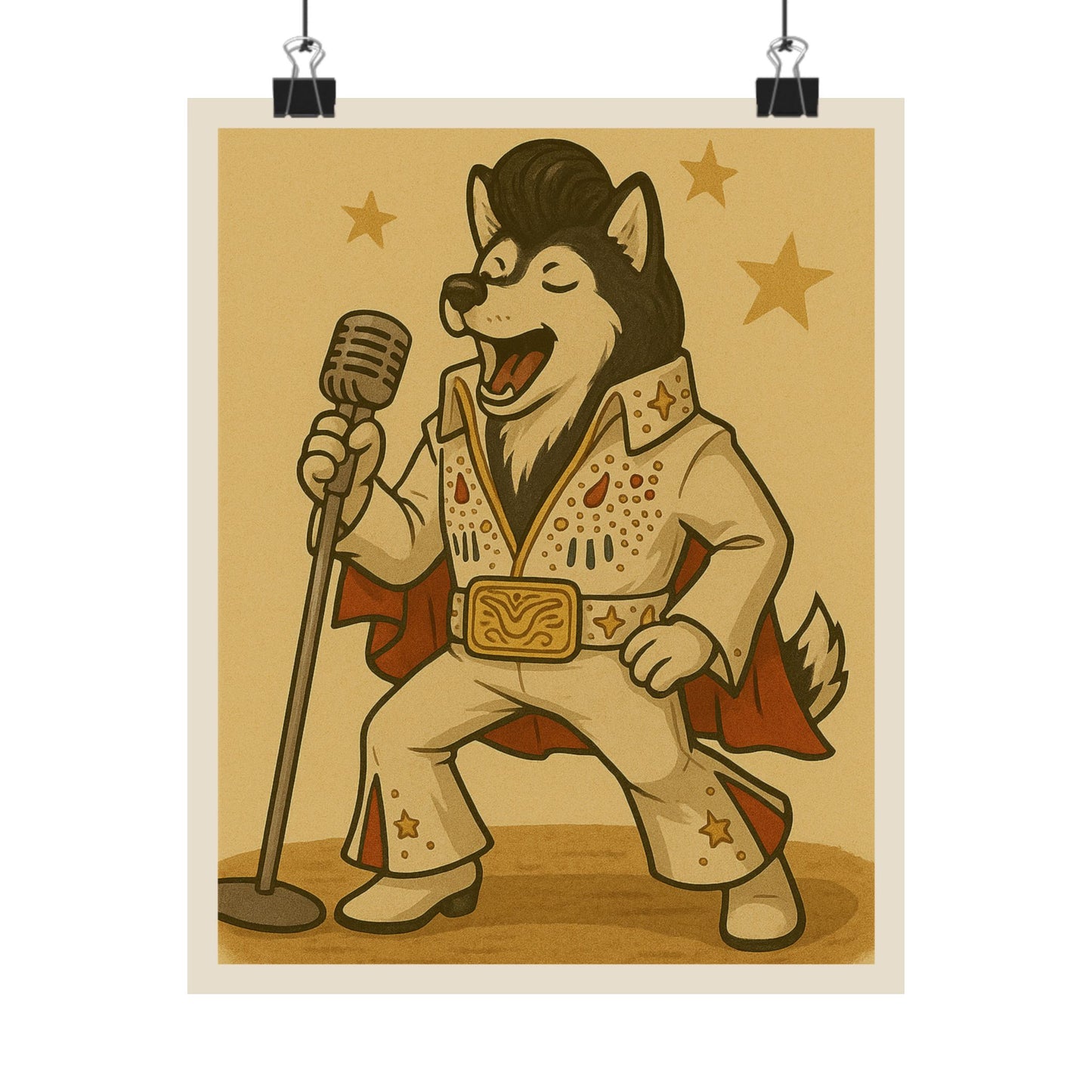 Singing Husky Poster