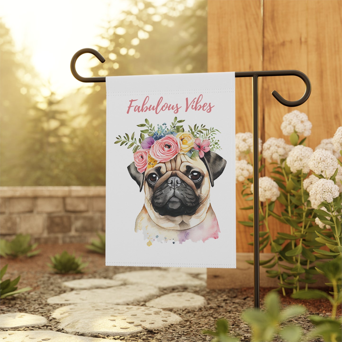 Fabulous Vibes Pug Banner - Dudley’s Doggie Den