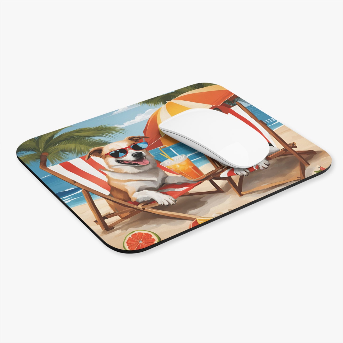 Beach Bum Pups Mouse Pad - Dudley’s Doggie Den