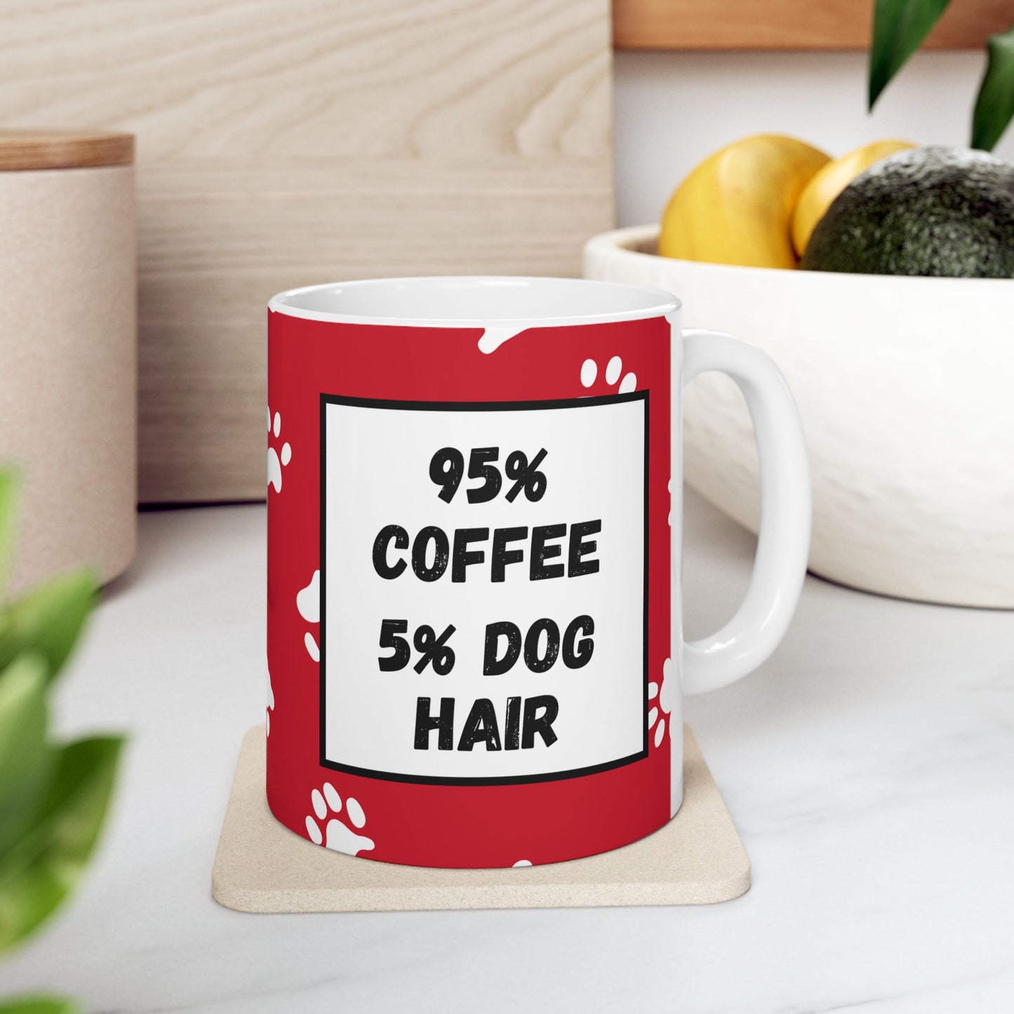 Dog Hair Ceramic Mug - Ideal Gift for Coffee Lovers - Dudley’s Doggie Den