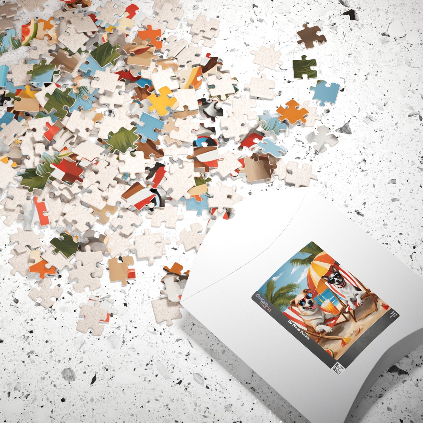 Pawsitive Beach Vibes Jigsaw Puzzle - Dudley’s Doggie Den