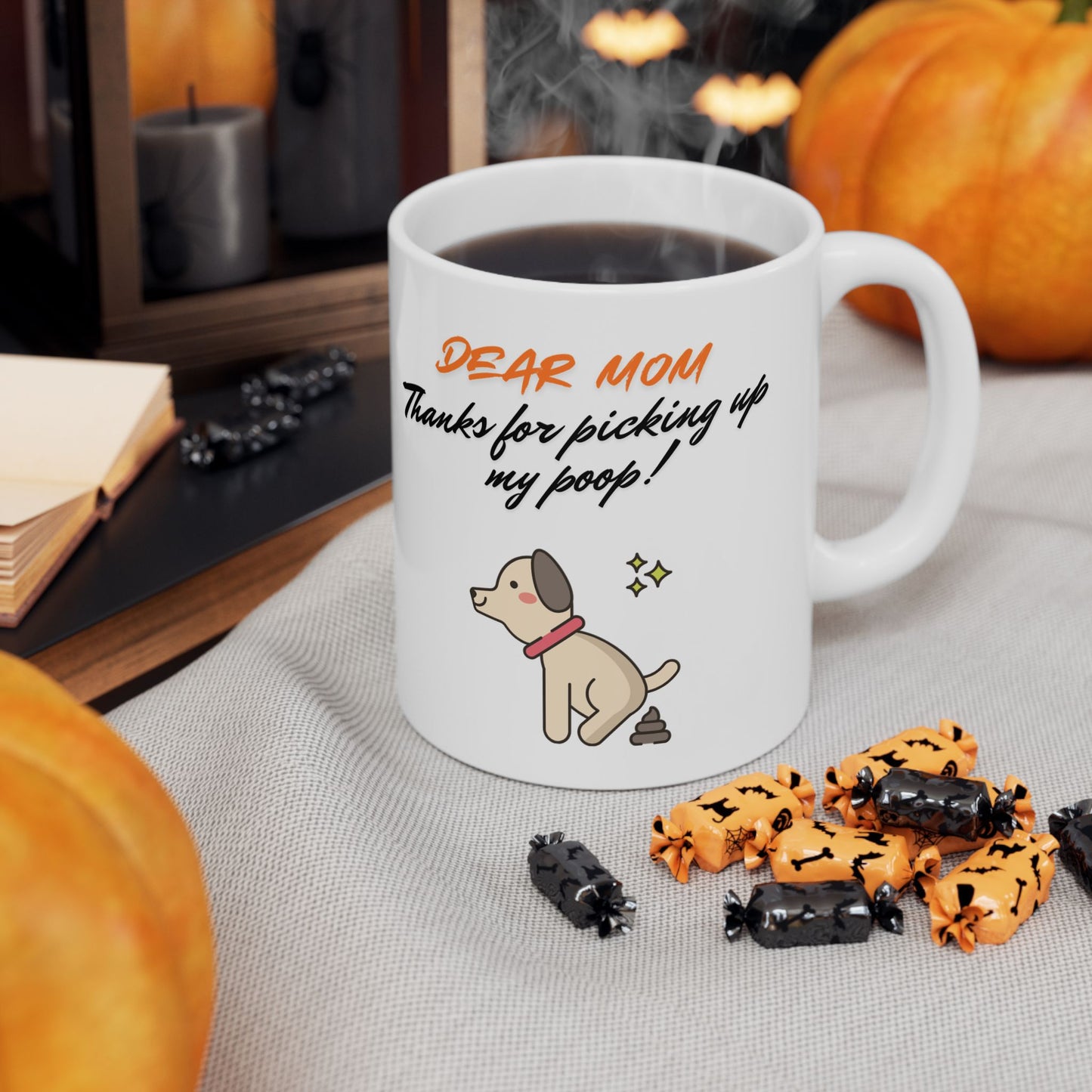 Mom Thank You Ceramic Mug - Ideal Gift for Coffee Lovers - Dudley’s Doggie Den
