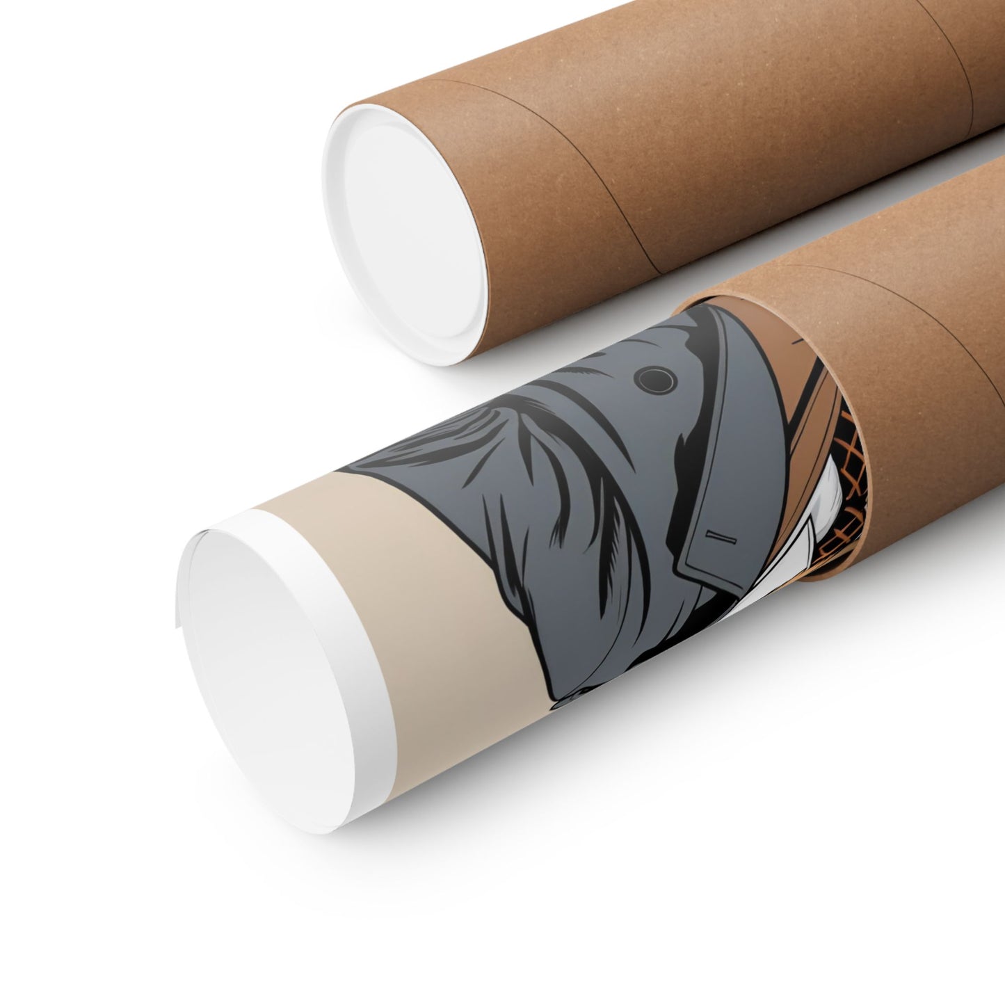 Detective Dog Matte Vertical Poster – Stylish Art Print for Dog Lovers - Dudley’s Doggie Den
