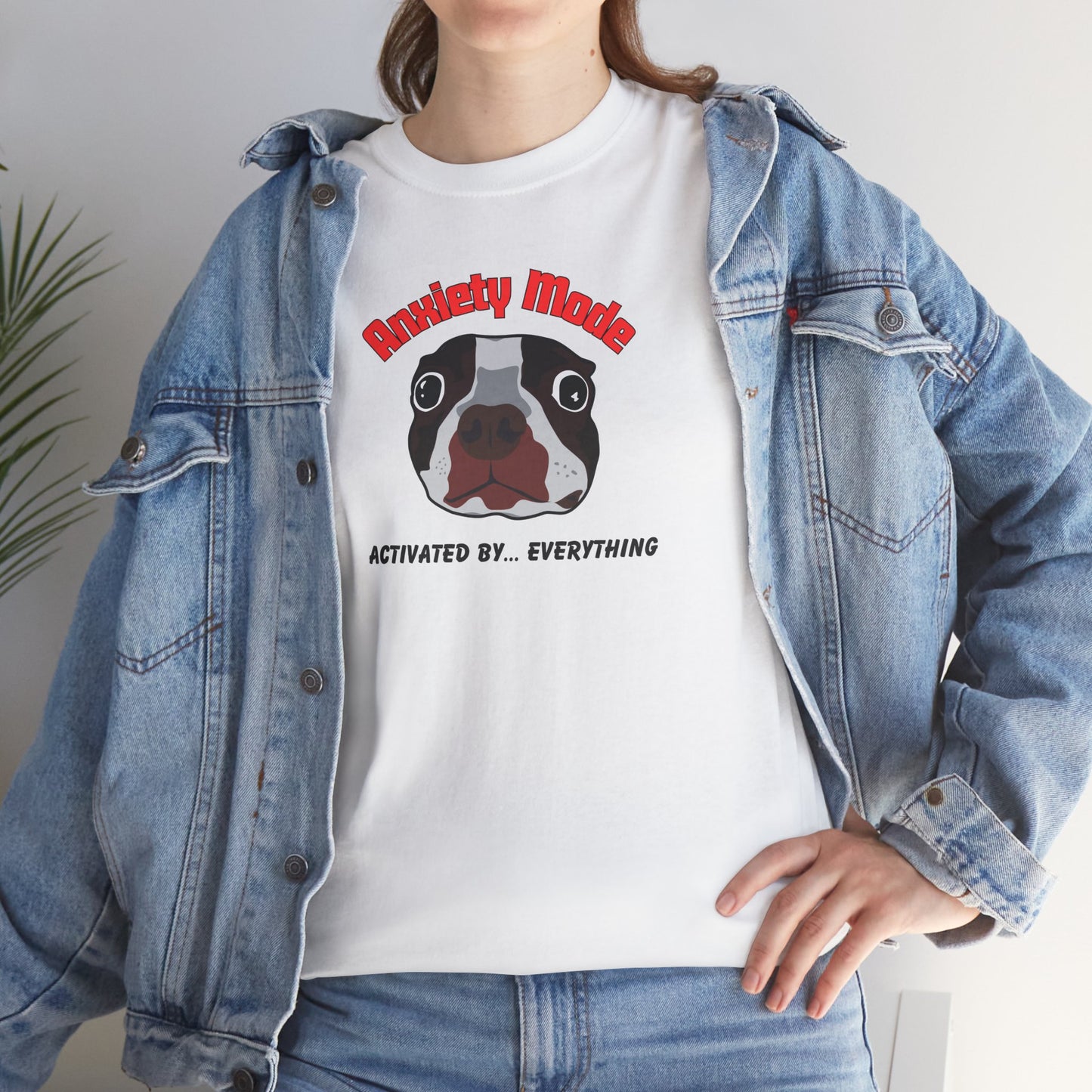 Boston Terrier Anxiety Mode Tee - Dudley’s Doggie Den