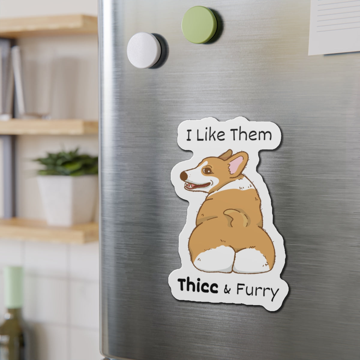 Thicc & Furry Corgi Magnet - Dudley’s Doggie Den