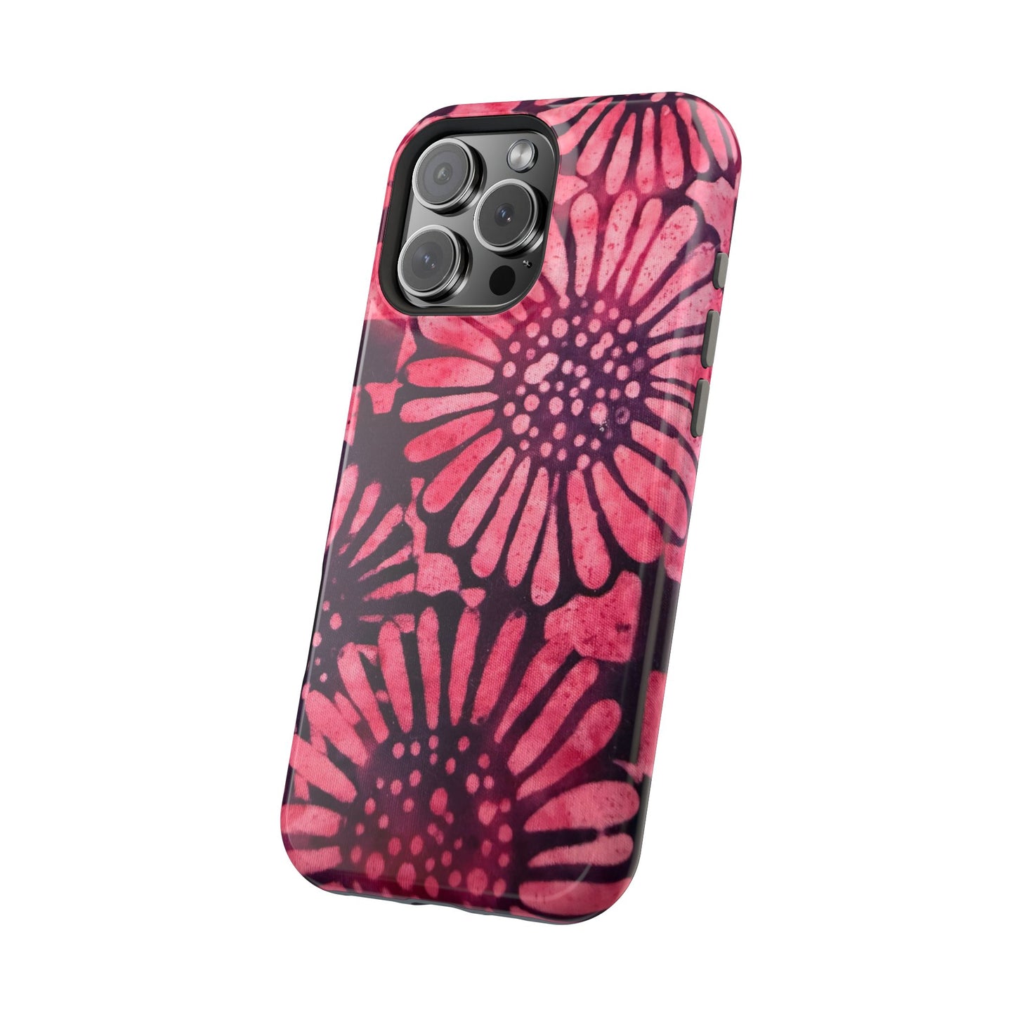 Floral Magnetic Tough Case for iPhone, Vibrant Flower Design, Unique Phone Cover, Trendy Gift for Her, Durable Protection - Dudley’s Doggie Den