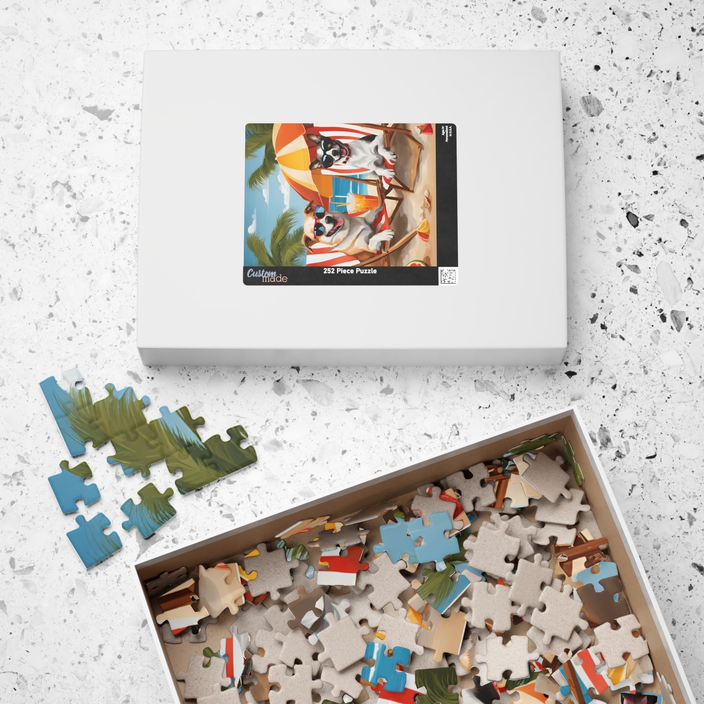 Pawsitive Beach Vibes Jigsaw Puzzle - Dudley’s Doggie Den