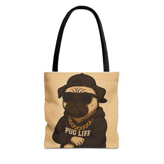 Cool Pug Life Tote Bag - Stylish Pet Lover's Accessory - Dudley’s Doggie Den