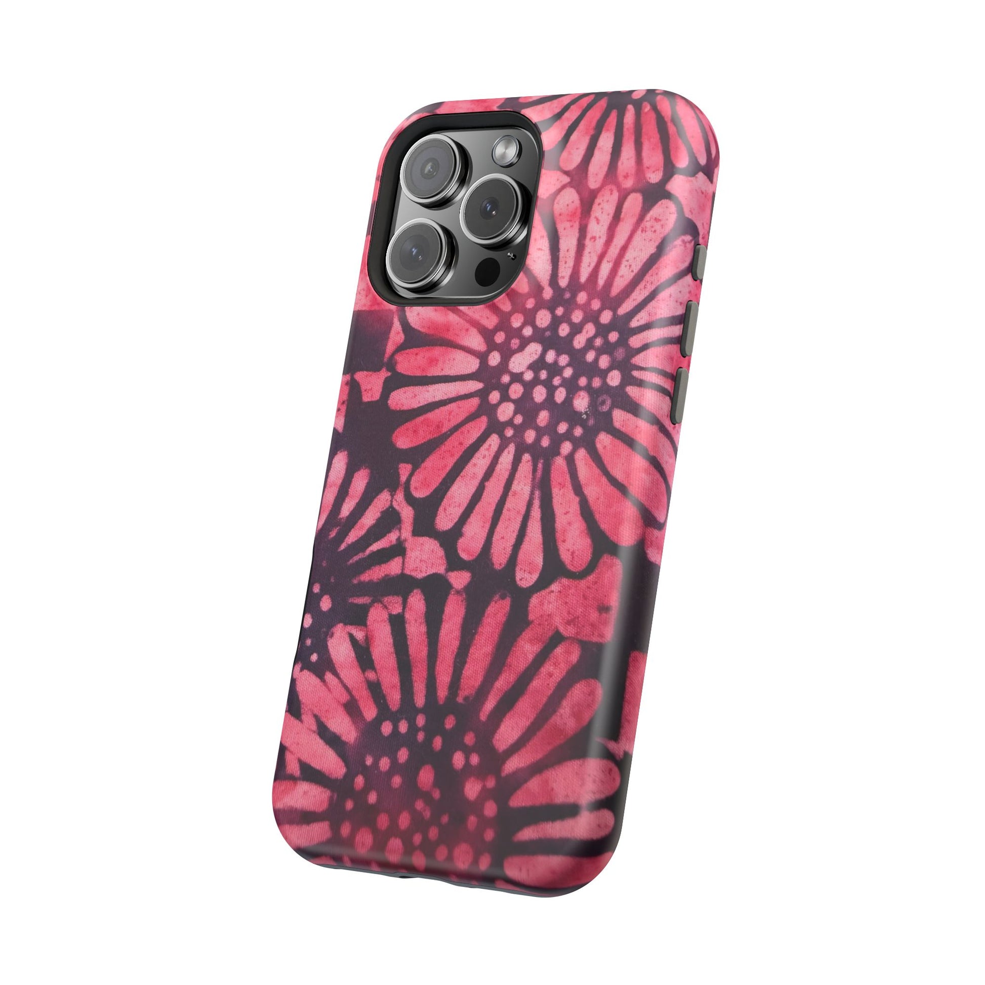 Floral Magnetic Tough Case for iPhone, Vibrant Flower Design, Unique Phone Cover, Trendy Gift for Her, Durable Protection - Dudley’s Doggie Den