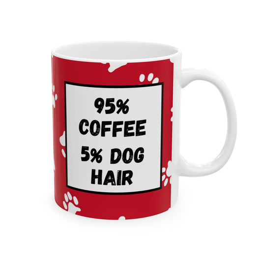 Dog Hair Ceramic Mug - Ideal Gift for Coffee Lovers - Dudley’s Doggie Den